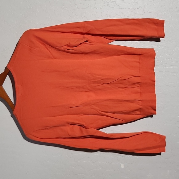 JOE Fresh Large Button Up Sweater Orange - Picture 8 of 8